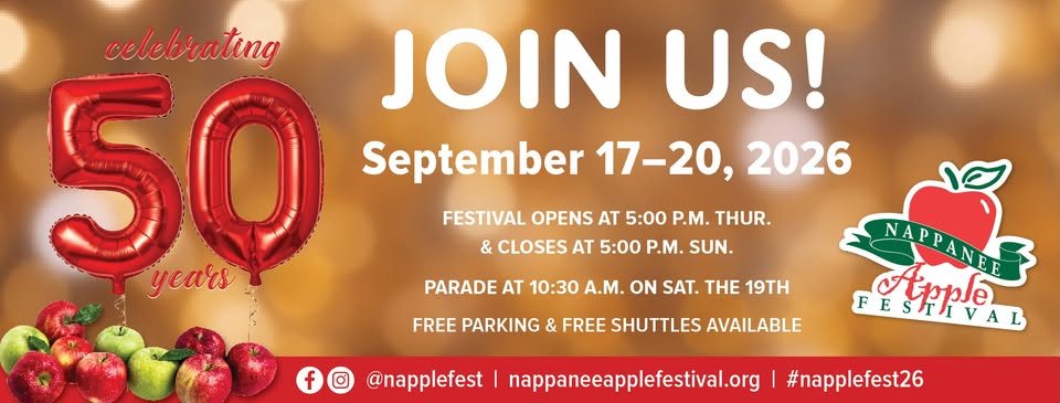 The Nappanee Apple festival is a local festival in Nappanee, Indiana and home to Indiana's largest 7 foot baked apple pie. We are proud of our family-friendly atmosphere and Midwestern hospitality, and attract an average of more than 80,000 people annually and have become one of the largest festival